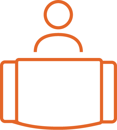 Newly extended and refurbished reception icon