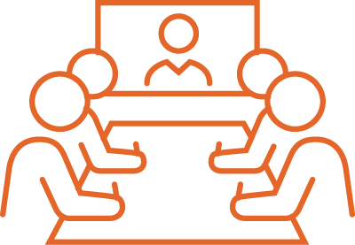 Communal business lounge with meeting rooms for hire icon